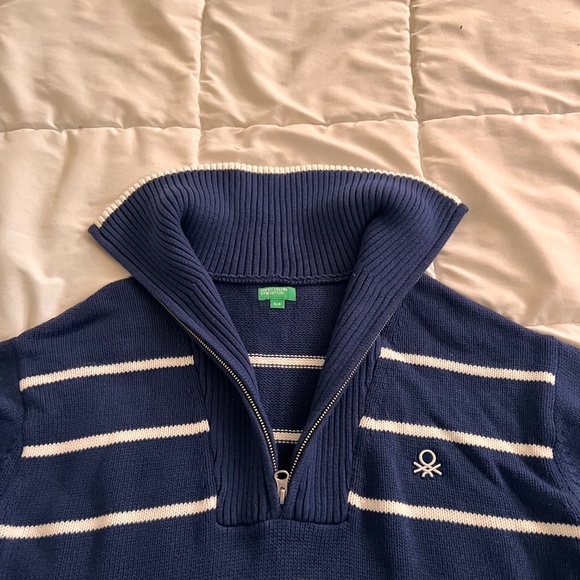United Colors of Benetton 1/4 zip sweater, NWOT, size S/p - Picture 2 of 4